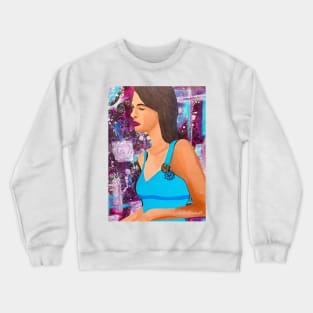 Confident in Blue Crewneck Sweatshirt